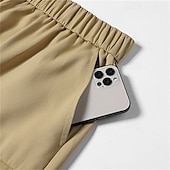 economico Classico-Per uomo Pantaloncini cargo Shorts Pantaloncini Estivi Tasca con cerniera Multi-tasche Semplice Comodità Indossabile Lunghezza al ginocchio All&#039;aperto Sport Quotidiano Moda Casual Nero Verde militare