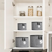 cheap Kitchen Storage-4 Pack Puricon Dinnerware Storage Containers Set, China Plate Storage Bags Protectors for Round Crockery Storage with Felt Plate Dividers -Grey