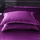 cheap Sheets &amp; Pillowcase-Washed Silk Pillowcase Single Satin Imitation Silk Pillowcase
