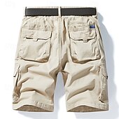 economico Classico-Per uomo Pantaloncini cargo Shorts Pantaloncini Estivi Multi-tasche Tasca con Patta Semplice Comodità Indossabile Lunghezza al ginocchio All&#039;aperto Sport Quotidiano Moda Casual Nero Giallo