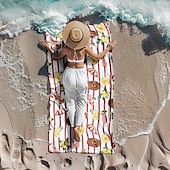 cheap Beach Towel Sets-Printed Beach Towel, Lightweight Quick-Dry Sand-Free Beach Blanket, Ideal for Travel, Pool, and Outdoor Use