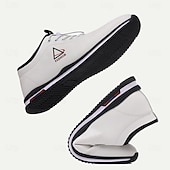 preiswerte Sneaker für Herren-Herren-Sneaker mit Schnürung in Weiß und Schwarz – trendige Sportschuhe für den aktiven Lebensstil und die Freizeit