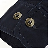 economico Camicie da lavoro da uomo-Per uomo Camicia Camicia Estiva Camicia casual Camicia con Bottoni Camicia cargo Nero Bianco Rosso Blu marino scuro Kaki Manica Lunga Semplice Colletto a Camicia Vacanza Camicia hawaiana Tasca