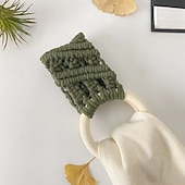 economico Tende macrame e stringa-Anello per asciugamano in crochet boho regalo per la festa della mamma supporto per asciugamano in macramè da cucina anello porta asciugamani in macramè anello per asciugamani da appendere in crochet
