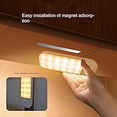 economico luce dell&#039;armadio-1 luce con sensore di movimento, batteria ricaricabile, installazione magnetica, mobiletto per bagno, corridoio, cucina, luce con sensore per camera da letto
