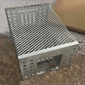 levne Podpora a péče o zvířata-ultra odolná železná klec na myš - klec, která přitahuje myši design jednosměrných dveří pouze dovnitř a ven stříbrný