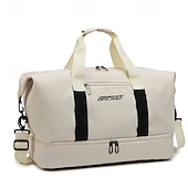 cheap Luggage &amp; Travel Storage-Weekender Bag Travel Duffel Bag with Shoe Compartment, Large Capacity Carry On Tote for Women, Gym Bag with Trolley Sleeve for Short Trips, Business Travel, Overnight, Handbag for Luggage