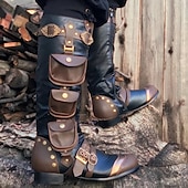 cheap Footwear-Retro Vintage Medieval Renaissance Shoes Pirate Knight Ritter Viking Men&#039;s Celtic Pirate Halloween Carnival Masquerade Event / Party Masquerade Adults&#039; Shoes