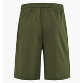 preiswerte Shorts-Herren Sportliche Shorts Sweat-Shorts Shorts Sommershorts Tasche Kordelzug Elastischer Bund Einfach Komfort Atmungsaktiv Kurz Outdoor Sport Klassisch Lässig Schwarz Armeegrün