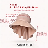 cheap Sun Hats-Women&#039;s Foldable Wide Brim Sun Hat with Neck Flap - UV Protection Cotton Beach Hat for Outdoor Hiking, Picnics &amp; Summer Activities, Hiking Accessory | Foldable Hat | Breathable Fabric, Camping Gear