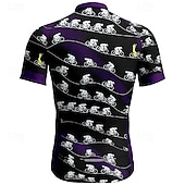 billiga Tröjor för män-Herr Cykeltröja Kortärmad Cykel T-shirt Tröja med 3 bakfickor Bergscykling Andningsfunktion Snabb tork Anatomisk design Uppsugande Vinrött Svart Blå Grafisk Lutning sporter Kläder