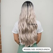 Недорогие Парик из искусственных волос без шапочки-основы-Парики из искусственных волос Естественные кудри Блестящий завиток Стрижка боб Стрижка каскад Машинное плетение Парик 28 дюймы A1 Искусственные волосы Жен. Эластичный Классический Удобный Разноцветный