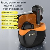 お買い得  ビジネスヘッドセット-モバイルデバイス向けのエルゴノミックデザインとステレオサラウンドサウンドを備えたハンズフリーインイヤーBluetooth 5.3ヘッドセット