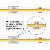 cheap LED Accessories-COB LED Strip Connectors 8mm 10mm 2 Pin COB LED Strip Connectors 10PCS 20PCS I-Shaped L-Shaped Board to Board Corner Connectors Transparent and Gapless LED Tape Light Connectors Suitable for DIY COB
