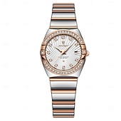 cheap Quartz Watches-Women Quartz Watch Wrist Watch Retro Vintage Wristwatch Luminous Calendar Waterproof Stainless Steel Strap Watch