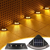 cheap Outdoor Wall Lights-4 Pcs Solar Step Ground Light Solar Step Stair Decor Garden Lights Trail Light Outdoor Waterproof Yard Guide Light
