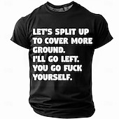 cheap Men&#039;s Funny T shirts-Men&#039;s Funny Slang T Shirt Short Sleeve T shirt 3D Print Crew Neck Shirt Fashion Daily Casual Street Casual Daily Black Red Blue Summer Spring All Seasons Clothing Apparel S M L XL XXL XXXL
