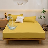 abordables Sábanas y funda de almohada-Funda protectora para cama Queen Full King cubierta impermeable protector de colchón sábana ajustada impermeable protector de cama funda de colchón 360° de paquete completo bolsillo profundo sábana