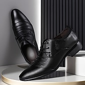 economico Formale-scarpe eleganti da uomo con lacci bianchi - scarpe eleganti per matrimoni, feste da ballo e occasioni speciali