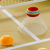 cheap Beach &amp; Outdoor Toys-Badminton Racket Indoor And Outdoor Leisure Sports Tennis Racket Set Interactive Game Activity Toy Educational Toy Round Ball Color Red Or Yellow Random As Birthday Halloween Christmas Gift