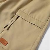 economico Classico-Per uomo Pantaloncini cargo Shorts Pantaloncini Estivi Tasca con cerniera Multi-tasche Semplice Comodità Indossabile Lunghezza al ginocchio All&#039;aperto Sport Quotidiano Moda Casual Nero Verde militare