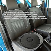 abordables Housses de siège de voiture-Coussin de siège de voiture rotatif à 360° pad rond léger universel anti-dérapant polyester tissé lavable à la main cadeau portable toutes saisons