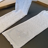 economico Maniche &amp; Sciarpa-Set di maniche di protezione solare scintillanti con strass ad alta elasticità, per donna, maniche dimagranti, stile mondano, maniche corte, maniche estive.