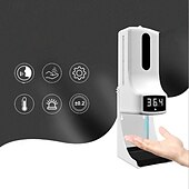 cheap Soap Dispensers-Soap Dispenser Automatic Liquid Soap Dispensers Infrared Hand Temperature Measurement with Liquid Soap Dispenser Wall-Mounted for Home Schools and Communities