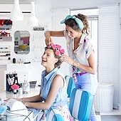 billige Personlig pleie og helse-20/30 stk magiske silikonhårruller, overnight curlers med hårnett, ingen varme curlers for gjør-det-selv-hårstyling