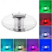 abordables Éclairage subaquatique-Lampes solaires de piscine, éclairage extérieur flottant, globe lumineux, veilleuse RVB à changement de couleur, lumières LED étanches pour piscine, étang, jardins, fêtes, brille dans le noir,