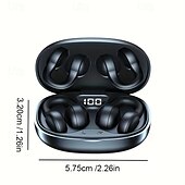 economico Cuffie TWS wireless-Auricolari True Wireless X58 Bluetooth 5.3 Auricolari a Clip TWS con Custodia di Ricarica Display LED per Viaggi e Ufficio