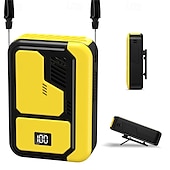 お買い得  携帯扇風機-3-in-1ポータブルネックウエストデスクファン – 強力冷却、デジタル表示、静音操作