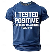 preiswerte Lustige T-Shirts für Männer-Herren Sarkasmus Unhöflich T Shirt Kurzarm T-Shirt 3D-Druck Rundhalsausschnitt Hemd Mode Täglich Basic Straße Lässig Täglich Schwarz Rote Blau Sommer Frühling Ganzjahres Bekleidung S M L XL XXL XXXL