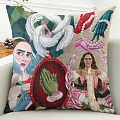abordables Taies d&#039;Oreiller-Housse de coussin décoratif en forme de cœur 1PC housse de coussin carrée douce pour canapé pour chambre salon canapé chaise