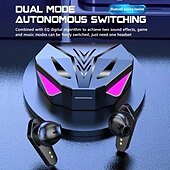 Недорогие Истинные беспроводные наушники (TWS)-X15 беспроводные Bluetooth 5.3 игровые наушники с LED дисплеем шумоподавление и встроенный микрофон