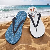 お買い得  グラフィックプリントシューズ-グースデザインとロープ柄のメンズビーチサンダル - ビーチや夏のアクティビティにリラックスしたビーチスタイルを演出します。