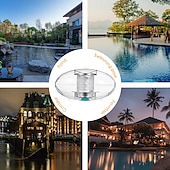 abordables Éclairage subaquatique-Lampes solaires de piscine, éclairage extérieur flottant, globe lumineux, veilleuse RVB à changement de couleur, lumières LED étanches pour piscine, étang, jardins, fêtes, brille dans le noir,