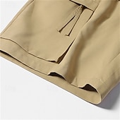 economico Classico-Per uomo Pantaloncini cargo Shorts Pantaloncini Estivi Tasca con cerniera Multi-tasche Semplice Comodità Indossabile Lunghezza al ginocchio All&#039;aperto Sport Quotidiano Moda Casual Nero Verde militare