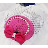 levne Svatební čelenka-Vlasové ozdoby Látka Svatební Večerní oslava Elegantní Svatba S Duté Přílba Pokrývky Hlavy