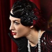billige Tilbehør og mer-Den store Gatsby Flapperpannebånd i 1920-stil Den store Gatsby Kontor / Bedrift Glitrende glitter Krystall / Rhinstein Dame Karneval Maskerade Tilbake til Skolen Festkveldsklær Maskerade Festival