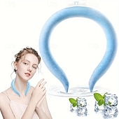 abordables Piscinas, Jacuzzis &amp; Suministros-Tubo de enfriamiento reutilizable para el cuello, ideal para temperaturas inferiores a 28 °C (90 °F), ideal para climas cálidos y temperaturas de congelación inferiores a 28 °C (90 °F).