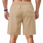 cheap Casual Shorts-Men&#039;s Shorts Summer Shorts Beach Shorts Casual Shorts Pocket Drawstring Elastic Waist Plain Comfort Breathable Short Outdoor Vacation Sport Casual Black White