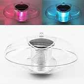 abordables Éclairage subaquatique-Lampes solaires de piscine, éclairage extérieur flottant, globe lumineux, veilleuse RVB à changement de couleur, lumières LED étanches pour piscine, étang, jardins, fêtes, brille dans le noir,