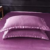 cheap Sheets &amp; Pillowcase-Washed Silk Pillowcase Single Satin Imitation Silk Pillowcase