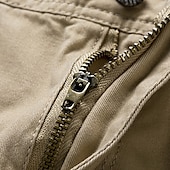 economico Classico-Per uomo Pantaloncini cargo Shorts Pantaloncini Estivi Multi-tasche Bottonato Tasca con Patta Semplice Comodità Indossabile Lunghezza al ginocchio All&#039;aperto Sport Quotidiano Moda Casual Nero Blu