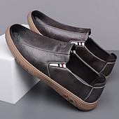 preiswerte Slipper Schuhe-Herren Slipper aus Kunstleder – stylische Freizeitschuhe für Business, Büro und Alltag