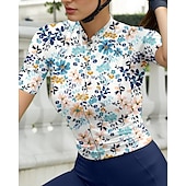 abordables Maillots de mujer-Mujer Maillot de Ciclismo Manga Corta Bicicleta Maillot Camiseta con 3 bolsillos traseros Filtro Solar Resistente a los rayos UV Transpirable Secado rápido Azul Deportes Ropa