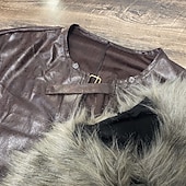 preiswerte Umhänge &amp; Mäntel-Retro Vintage Mittelalterlich Umhang Maskerade Pirat Wikinger Aristokrat Kostüm Herren Vikinger Karneval Neujahr Maskerade Veranstaltung / Fest Erwachsene Umhang Herbst Winter