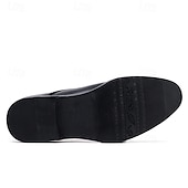 baratos Formal-sapatos oxford masculinos de couro envernizado preto e marrom – sapatos elegantes para banquetes e bailes de formatura para eventos formais