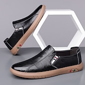 preiswerte Slipper Schuhe-Herren Slipper aus Kunstleder – stylische Freizeitschuhe für Business, Büro und Alltag